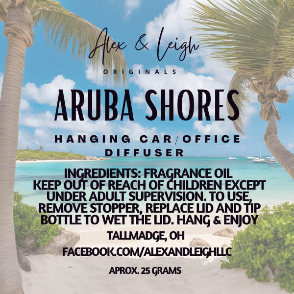 Trendy Scent Diffuser | Hanging Car Air Freshener | Room Deodorizer | Alex's Favorite Scents |