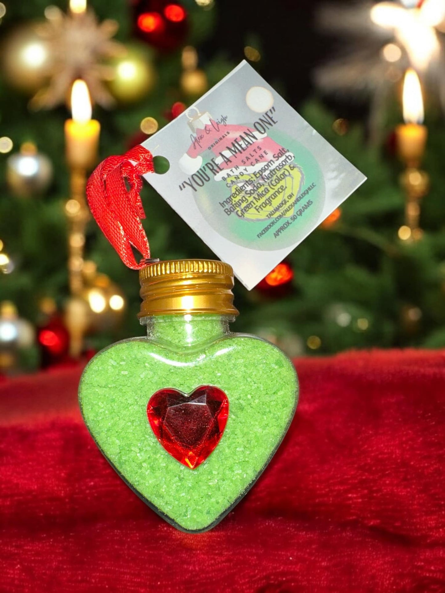 "You're A Mean One" Bath Salt Ornament |