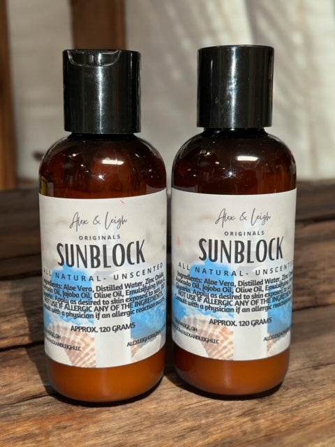 Sunblock Lotion | ALL Natural | No Harmful Chemicals | Unscented |