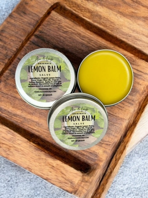 Lemon Balm Salve | Made with Natural & Organic Ingredients | No Petroleum | Unscented