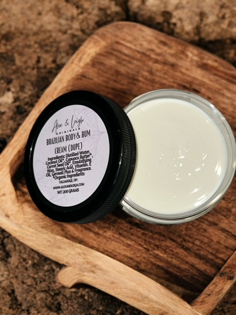 Brazilian Body & Bum Cream | ALL Natural | Made w/Carrot Seed Oil | Dupe |