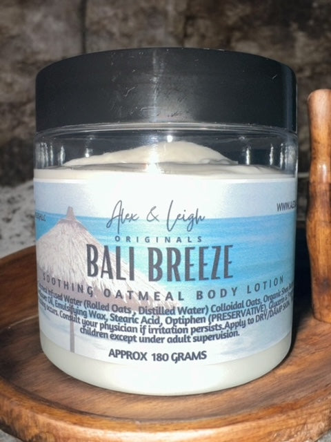 Oatmeal Soothing Skin Lotion- Thick Pot Lotion, NON greasy! Handmade with Organic Oatmeal Infused Water and Colloidal Oatmeal!