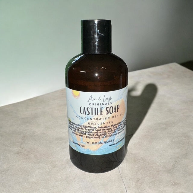 Castile Soap | ALL Natural | NO Parabens | NO Phtalates | NO Additives | UNSCENTED |