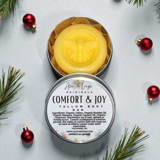 Tallow Body Butter Bar | Solid Tallow Bar | Organic & Natural Ingredients | NO Colorants |