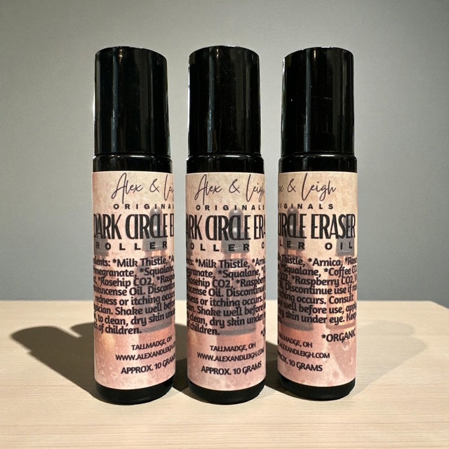 Extra Potent Dark Circle & Eye Bag Eraser | ALL Organic Ingredients | Roller Bottle |