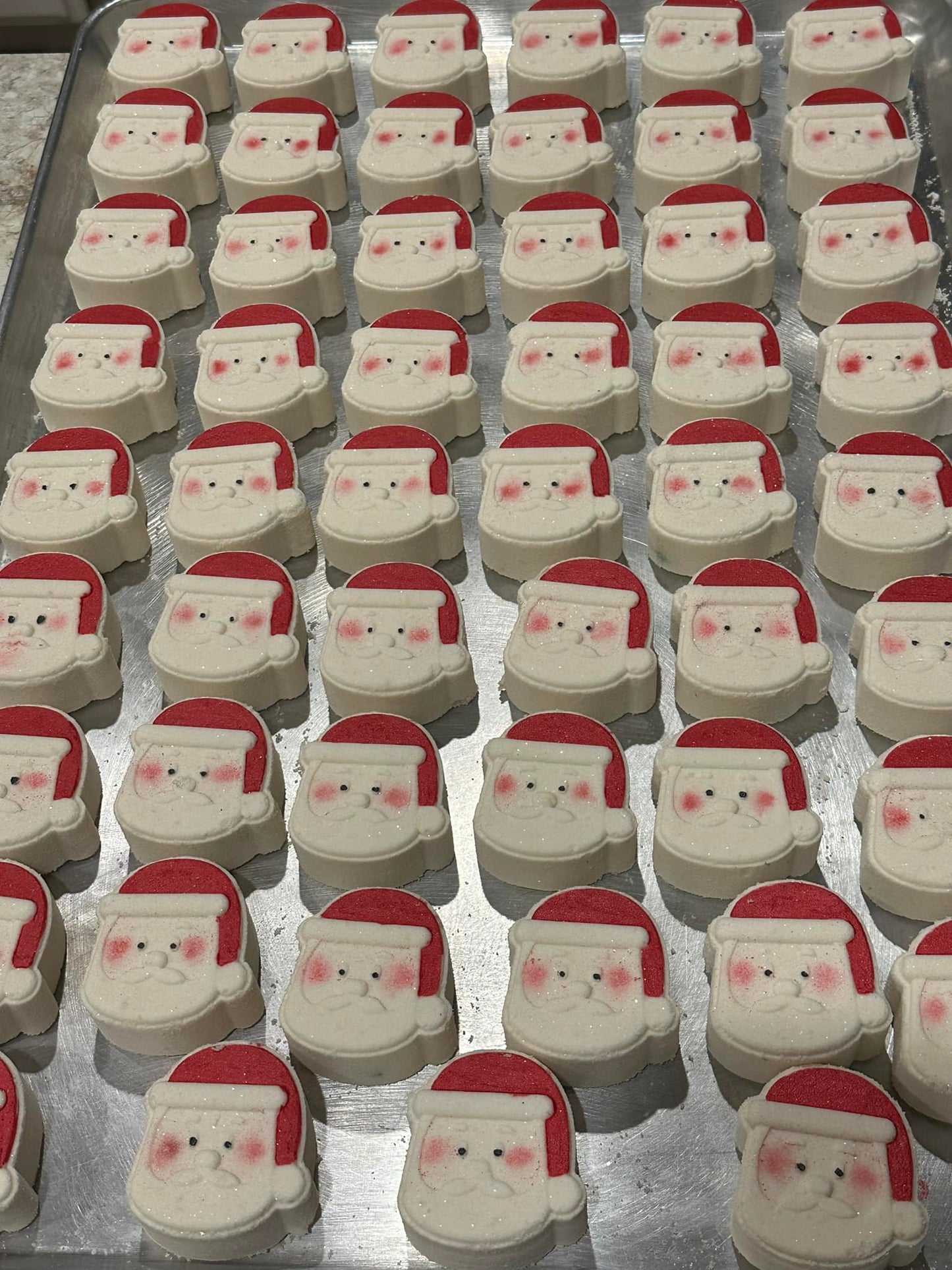 Santa Bath Bomb w/Embeds