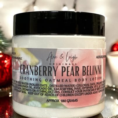 Oatmeal Soothing Skin Lotion- Thick Pot Lotion, NON greasy! Handmade with Organic Oatmeal Infused Water and Colloidal Oatmeal!