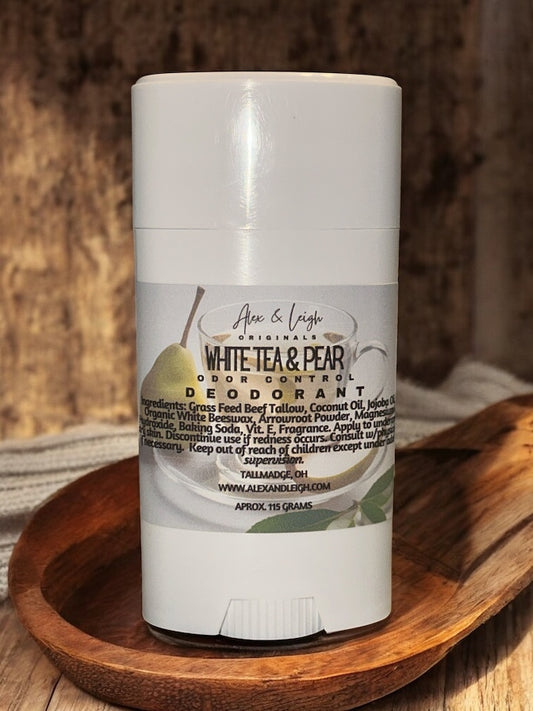 Tallow Stick Deodorant | Aluminum FREE | Odor Control | W/Baking Soda | Natural & Organic Ingredients |