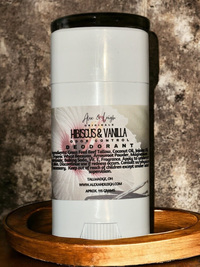 Tallow Stick Deodorant | Aluminum FREE | Odor Control | W/Baking Soda | Natural & Organic Ingredients |