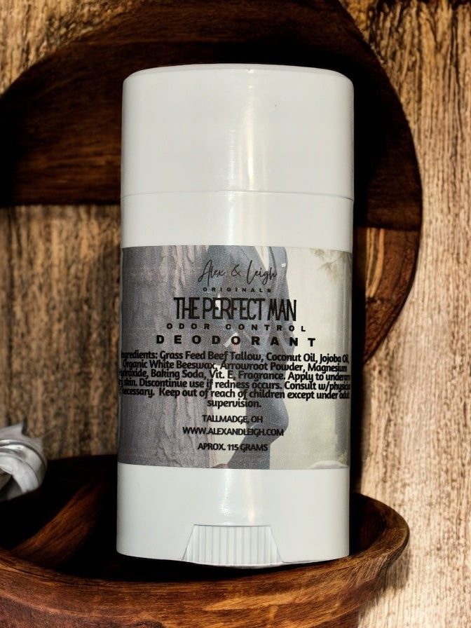 Tallow Stick Deodorant | Aluminum FREE | Odor Control | W/Baking Soda | Natural & Organic Ingredients |