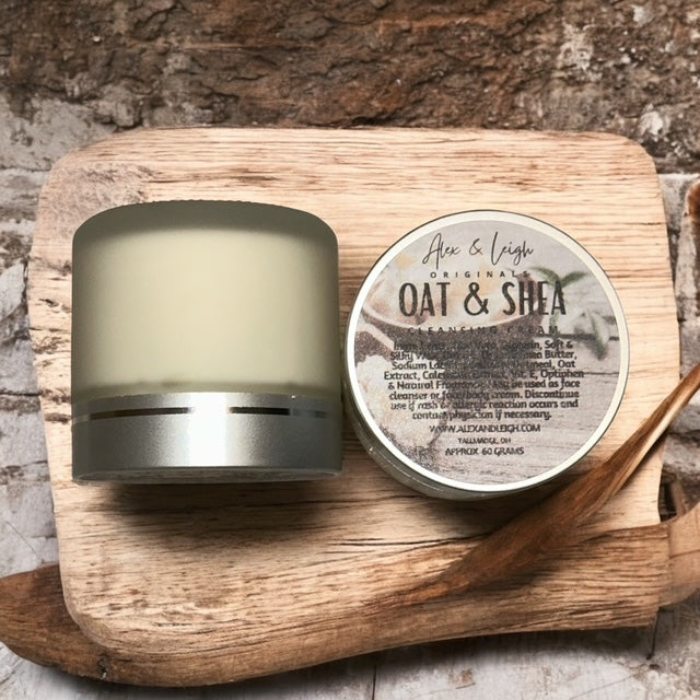 Oat & Shea Cleansing Cream | Cream & Cleanser | ALL in ONE | ALL Natural | Skin Loving Ingredients |