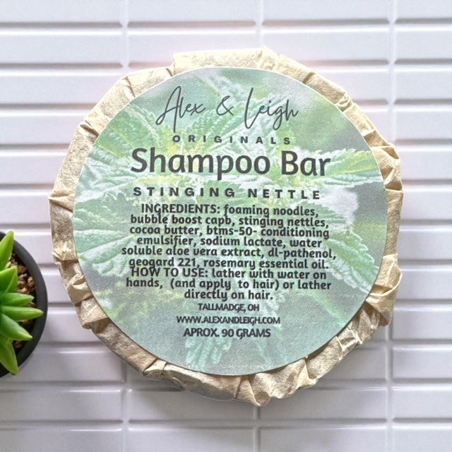 Organic Nettle Shampoo Bar | Sulphate and Paraben FREE | Can Be Used On Colored Hair w/NO problems |