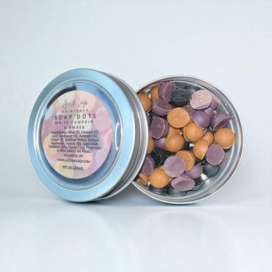 Soap Dots | All-Natural Single Use Soap | White Pumpkin & Amber |