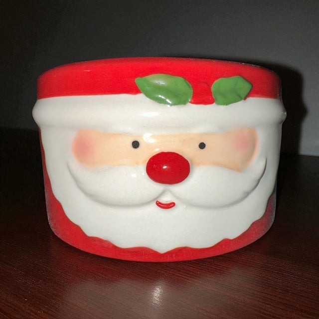 SOLID DISH SOAP | Natural Dish Soap | Lemon Scented | Holiday Ramkin | Dish Brush Included |