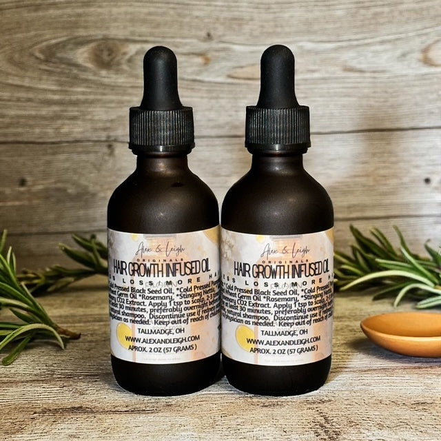 Organic Hair Growth Infused Oil | Decrease Hair Loss | Increase Growth | ALL Organic Ingredients |