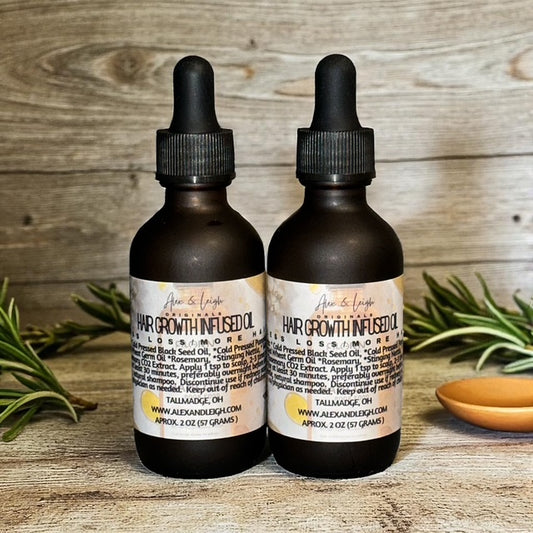 Organic Hair Growth Infused Oil | Decrease Hair Loss | Increase Growth | ALL Organic Ingredients |