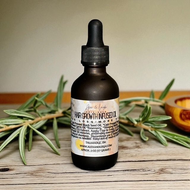Organic Hair Growth Infused Oil | Decrease Hair Loss | Increase Growth | ALL Organic Ingredients |
