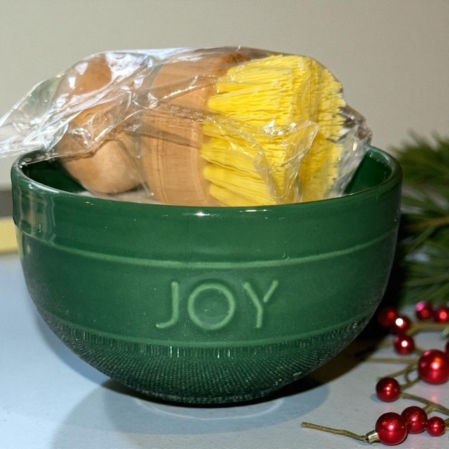 SOLID DISH SOAP | Natural Dish Soap | Lemon Scented | Holiday Bowl |