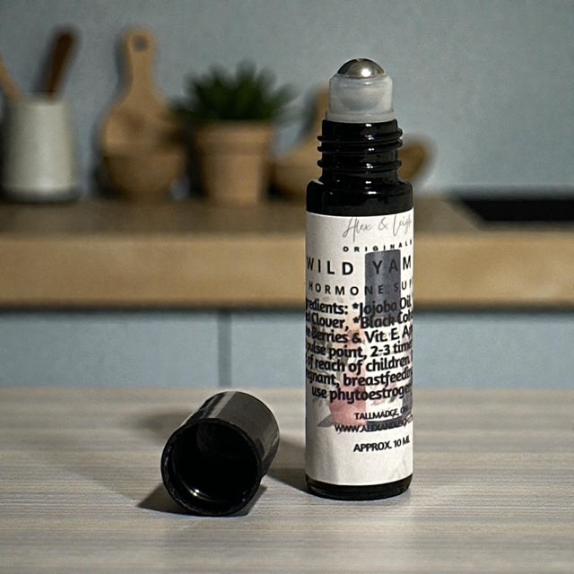 Organic Wild Yam Hormonal Support Roller Oil | Organic Ingredients | Natural Hormonal Support |