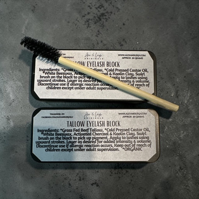 Tallow Eyelash and Eyebrow Tint Block | Organic Ingredients |