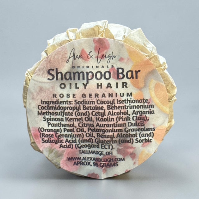 Oily Hair Shampoo Bar | ALL Natural | Color Treated Hair SAFE |