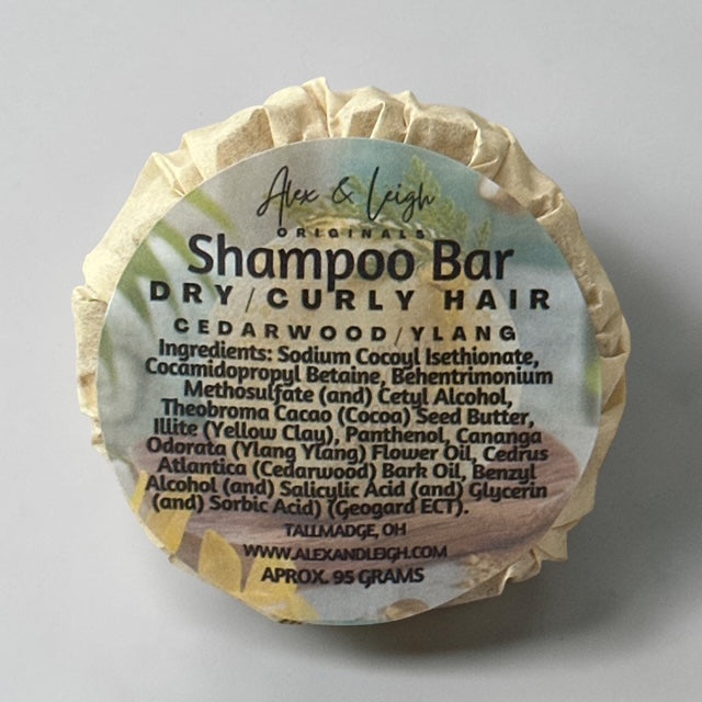 Shampoo Solido per Capelli Secchi/Ricci | 100% Naturale | Sicuro per Capelli Tinti |
